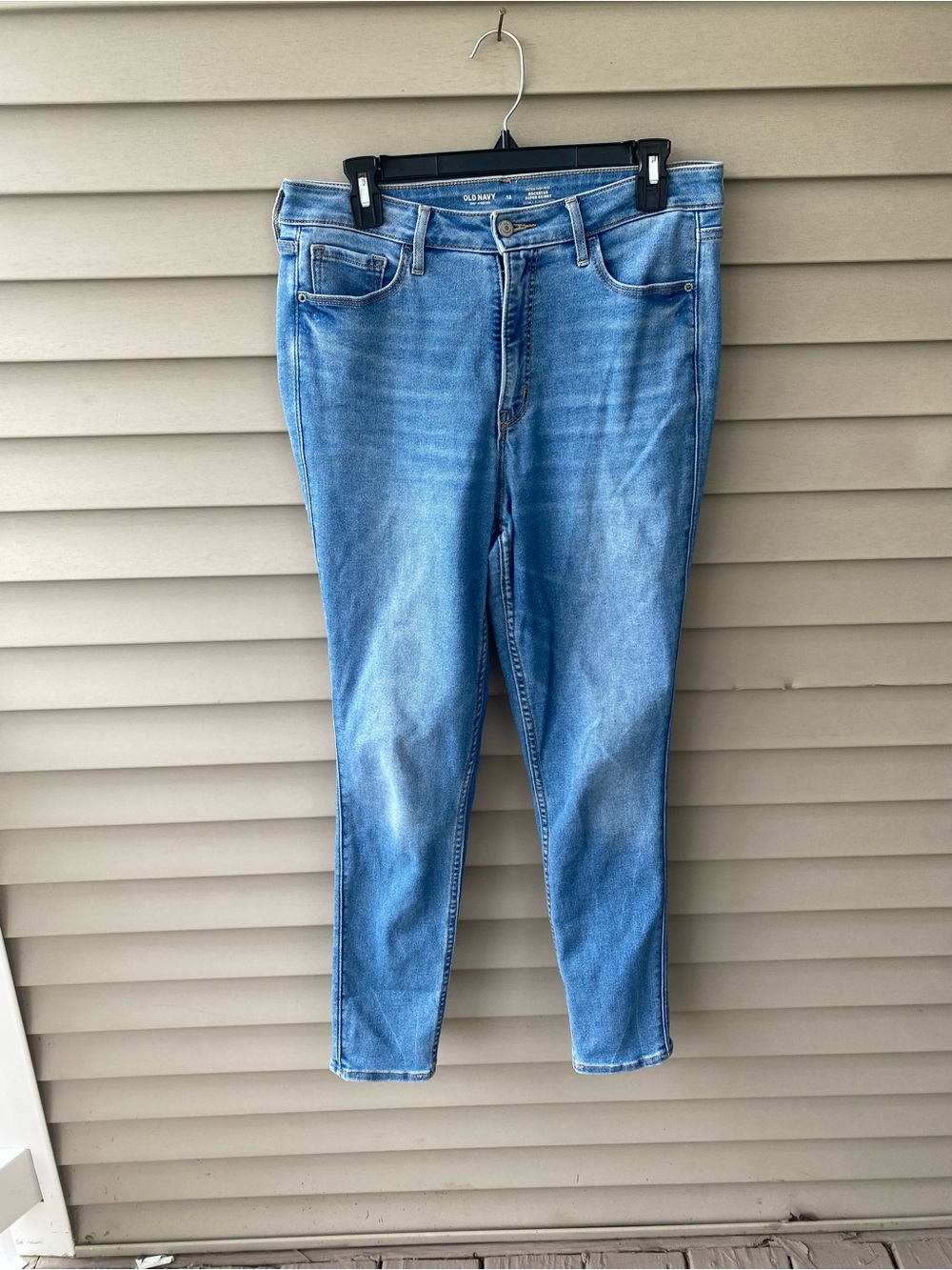 🌈 Old Navy Medium Blue Rockstar Super Skinny Slim Stretch Jeans